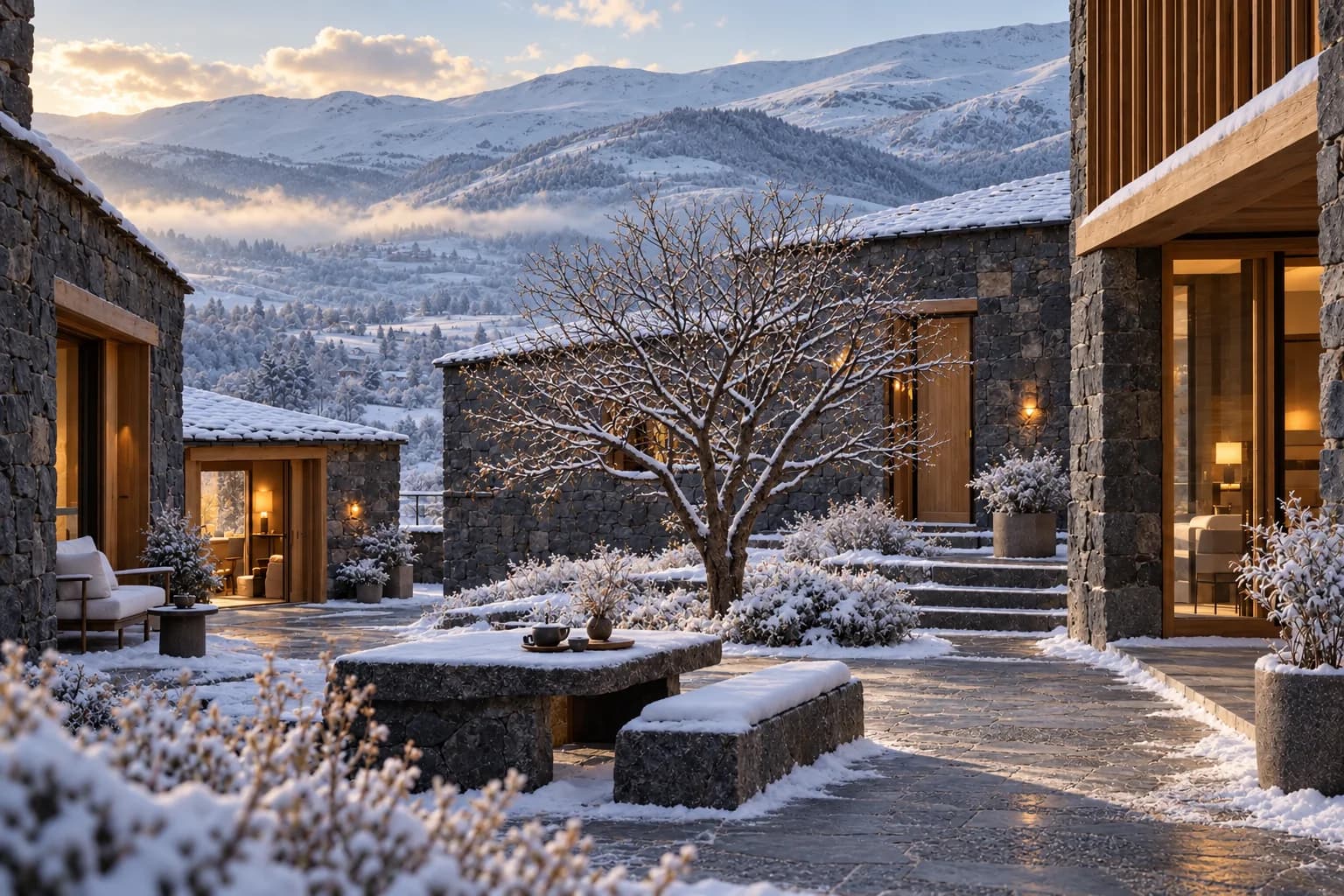 Bazalt House courtyard